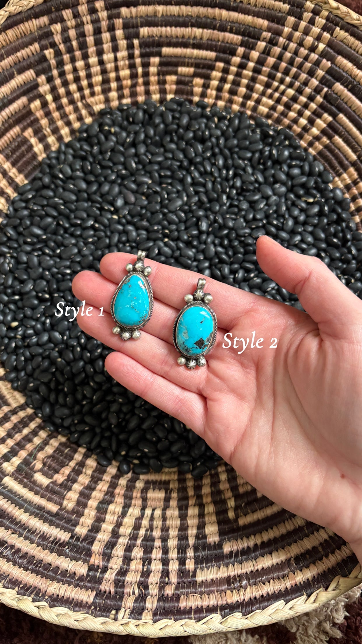 LARGE TURQUOISE PENDANT