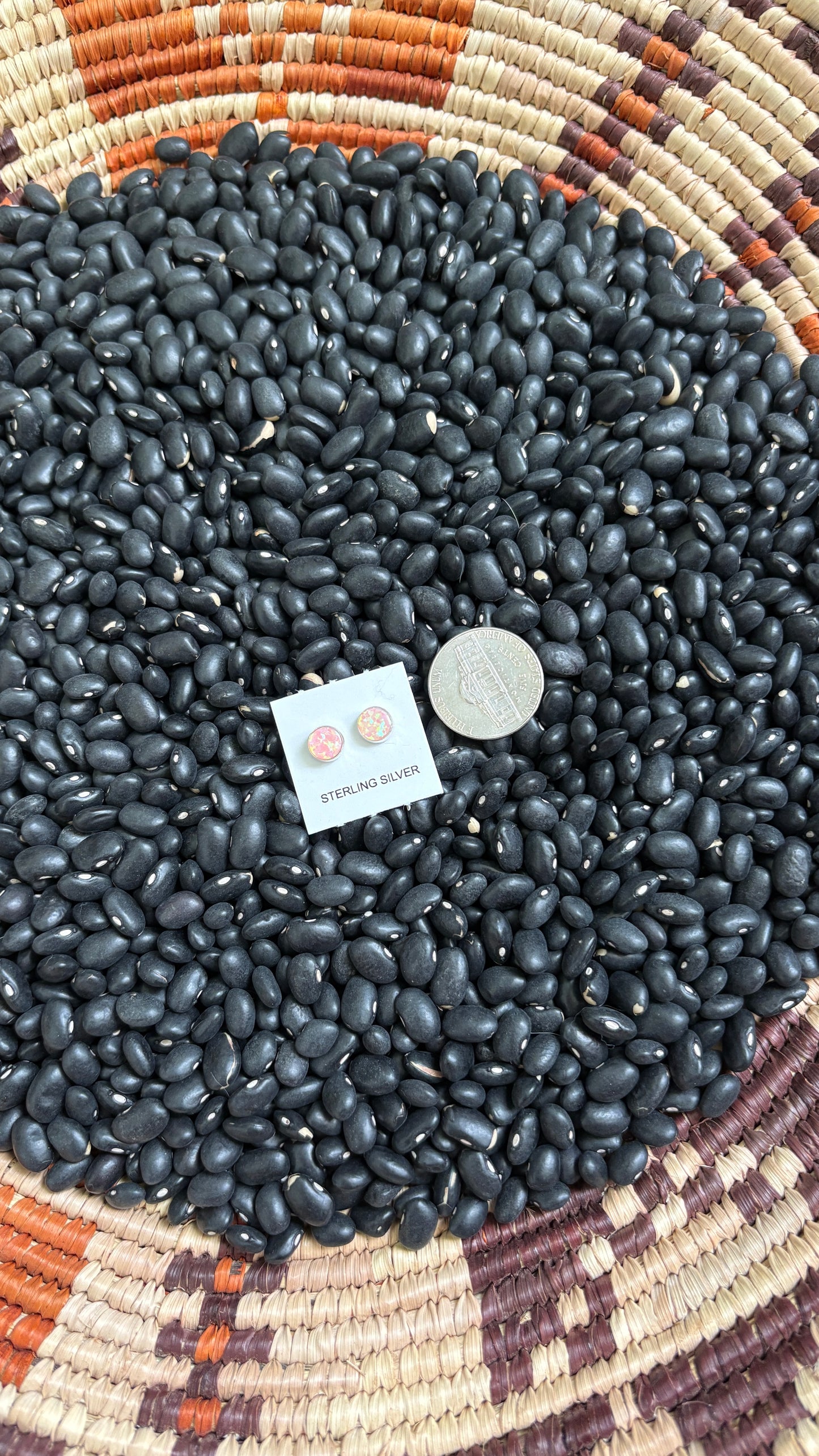 6MM LIGHT PINK OPAL STUDS