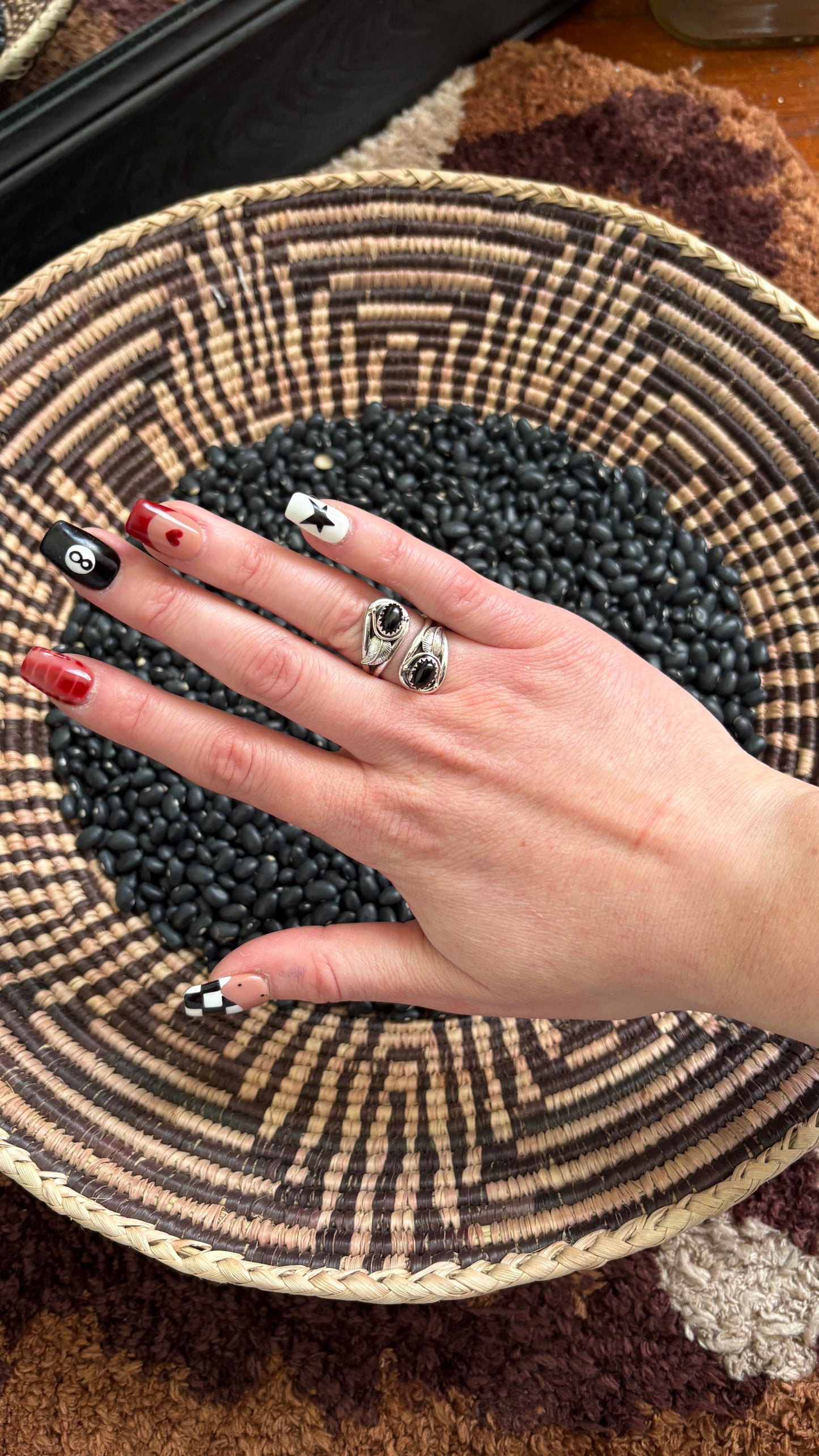 BLACK ONYX WRAP RING