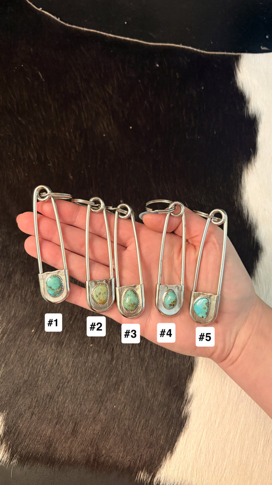 KINGMAN TURQUOISE KEYCHAIN