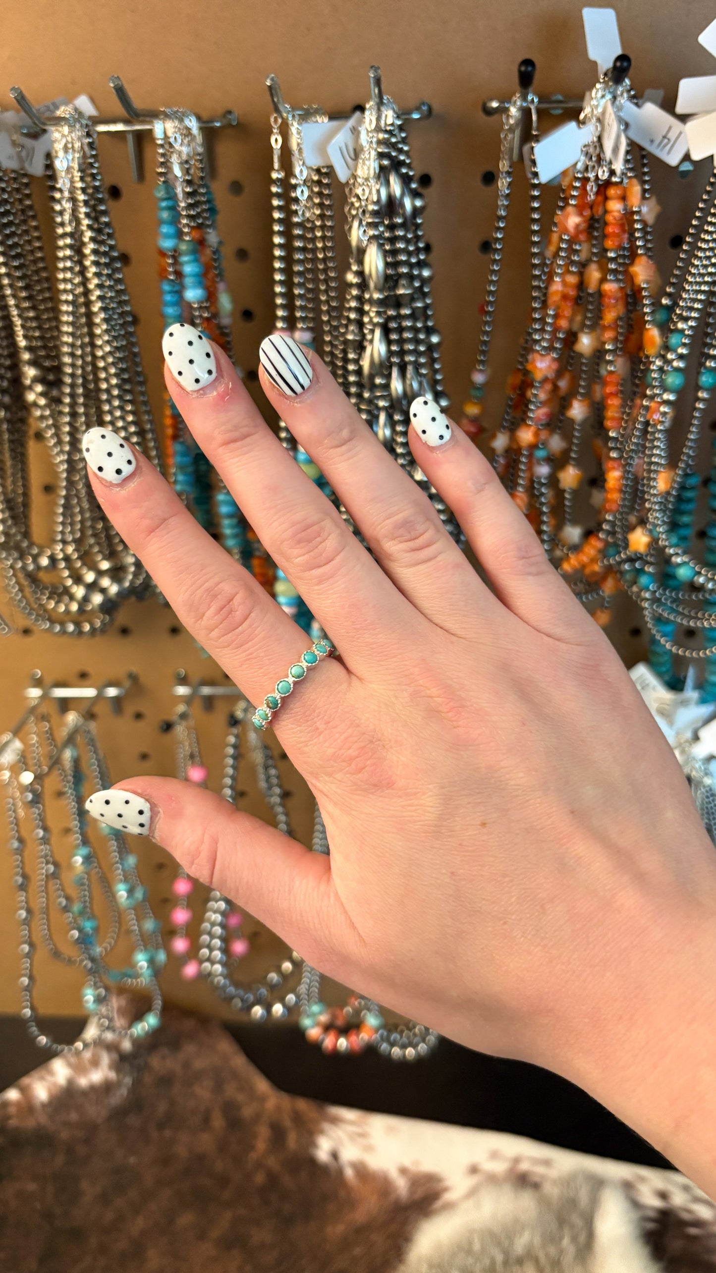 KINGMAN TURQUOISE ETERNITY RING
