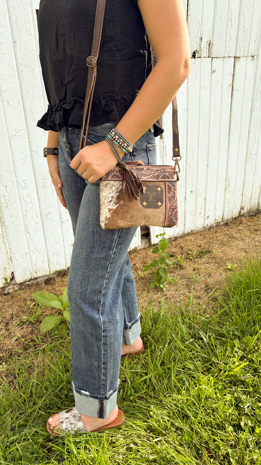 UPCYCLED LV CROSSBODY BAG - STYLE 6