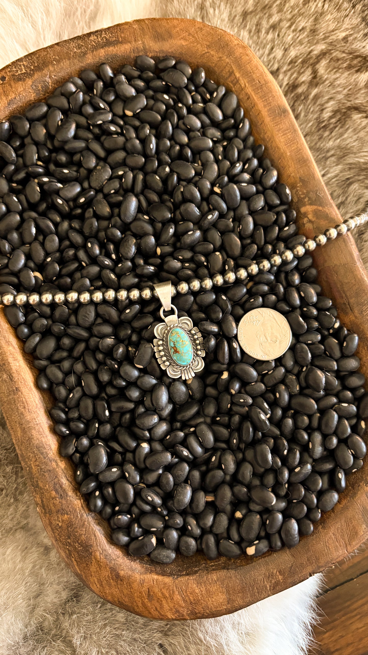 TURQUOISE PENDANT BY DAVE SKEETS