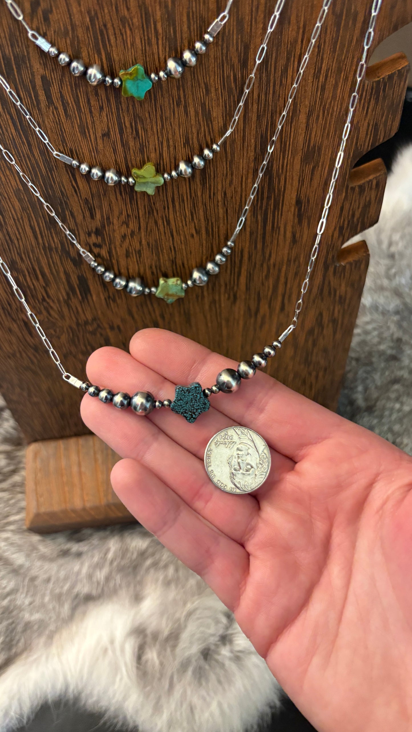 TURQUOISE STAR CHAIN NECKLACE