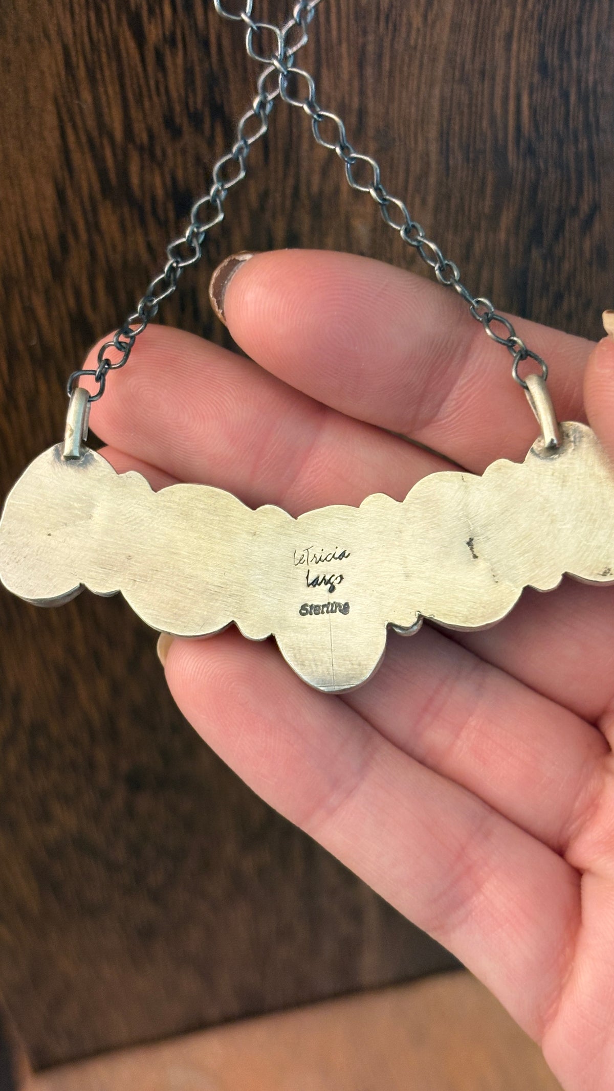 5 STONE TURQUOISE BAR NECKLACE BY LETRICIA LARGO