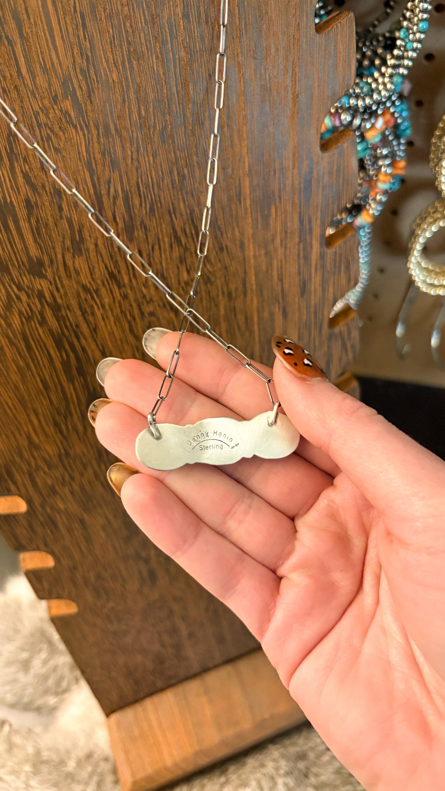 3 STONE GOLDEN HILLS TURQUOISE NECKLACE BY DANNY HENIO