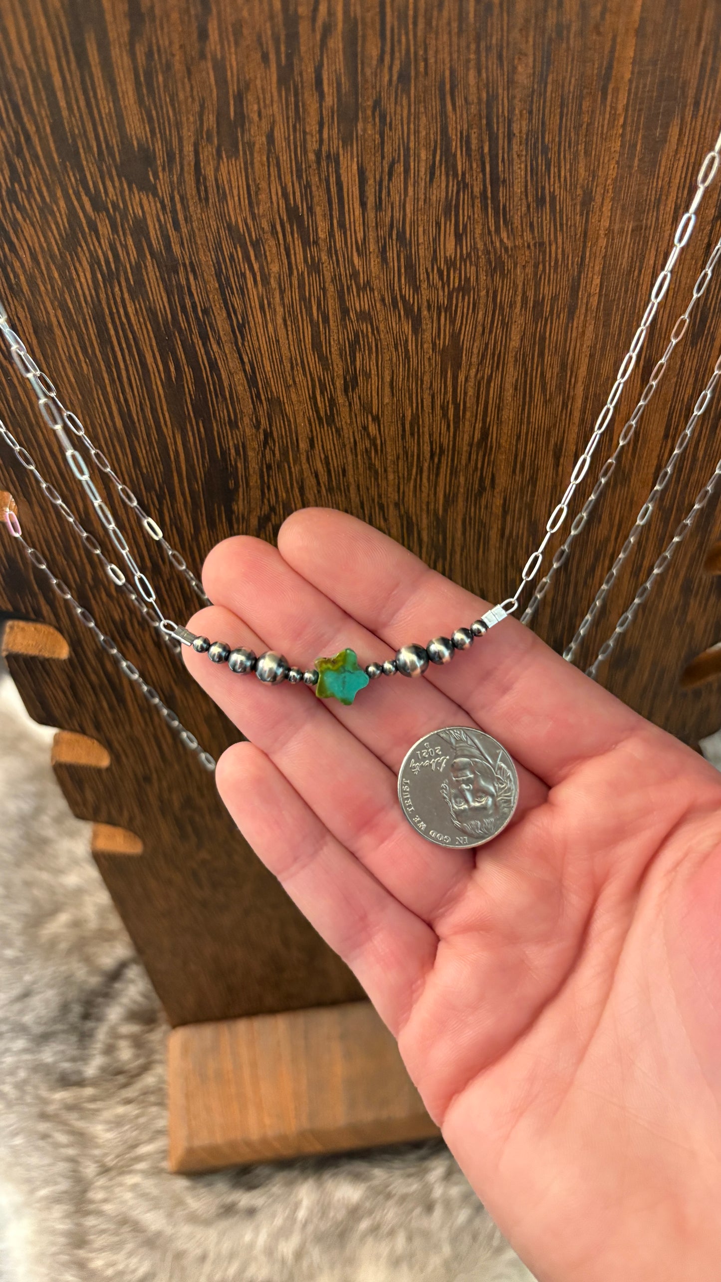 TURQUOISE STAR CHAIN NECKLACE