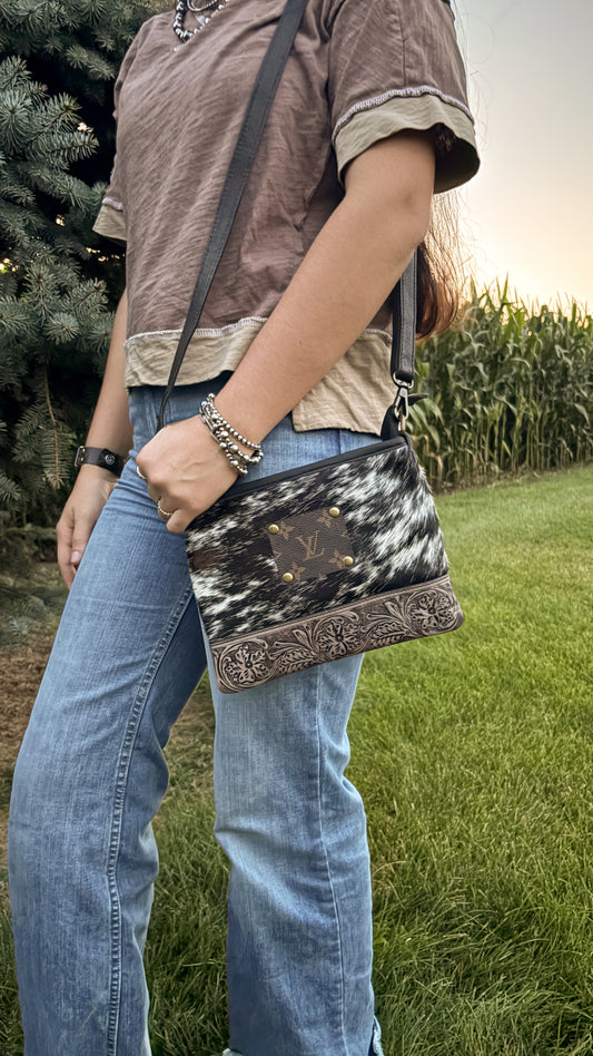 UPCYCLED LV CROSSBODY BAG - STYLE 22