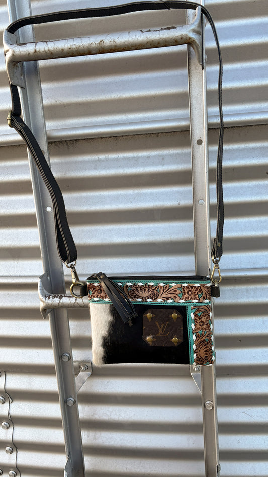 UPCYCLED LV CROSSBODY BAG - #17 (DEFECT)