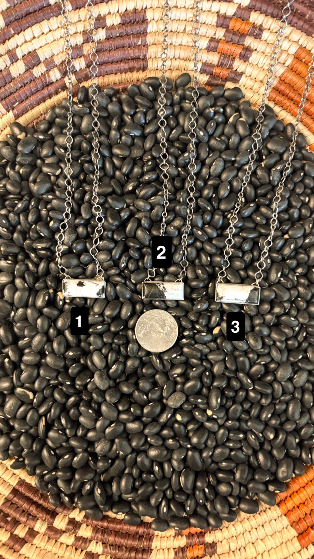 WHITE BUFFALO BAR NECKLACE