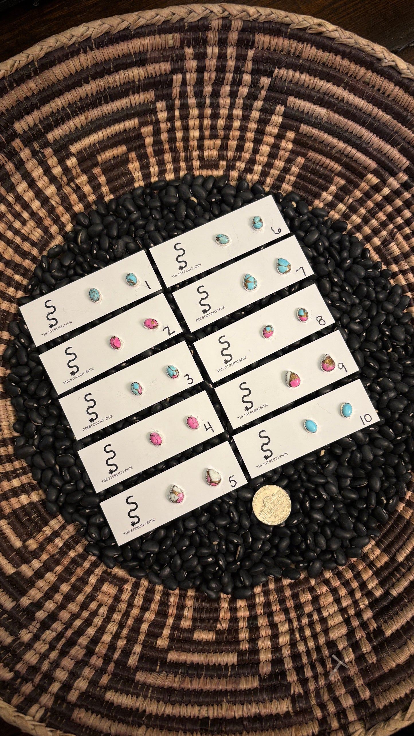 COTTON CANDY STUD EARRINGS