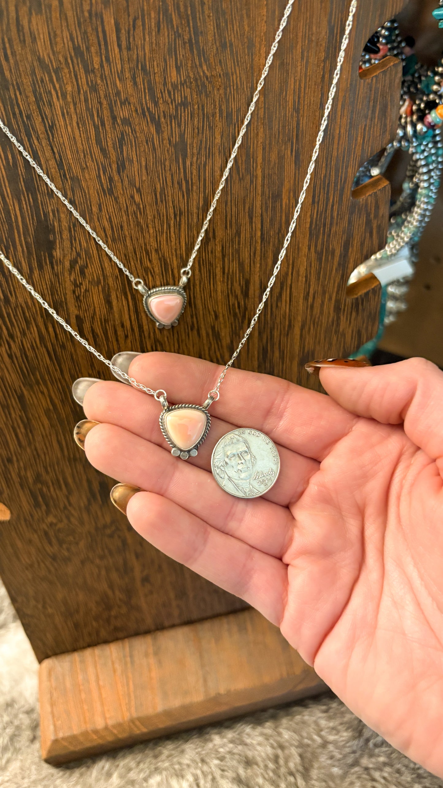 PINK CONCH NECKLACE BY SHARON MCCARTHY
