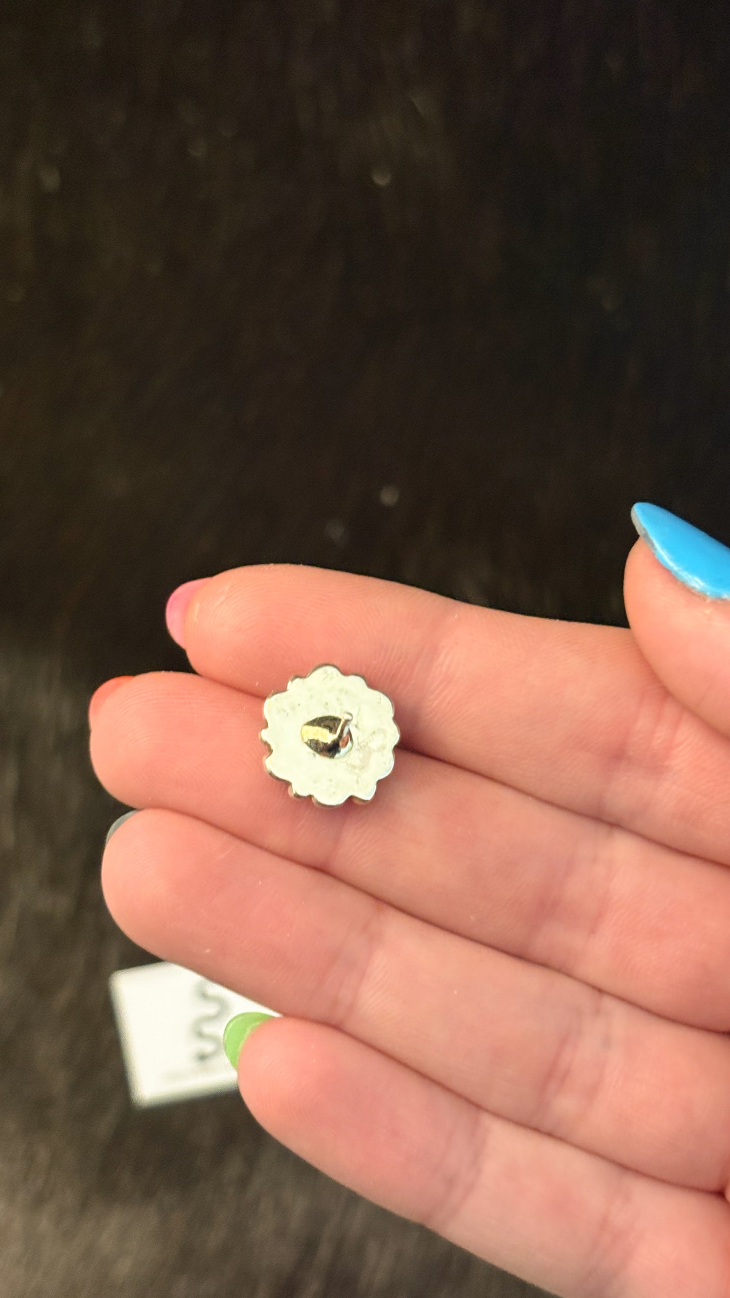 MINI ROUND ZUNI TURQUOISE CLUSTER EARRINGS