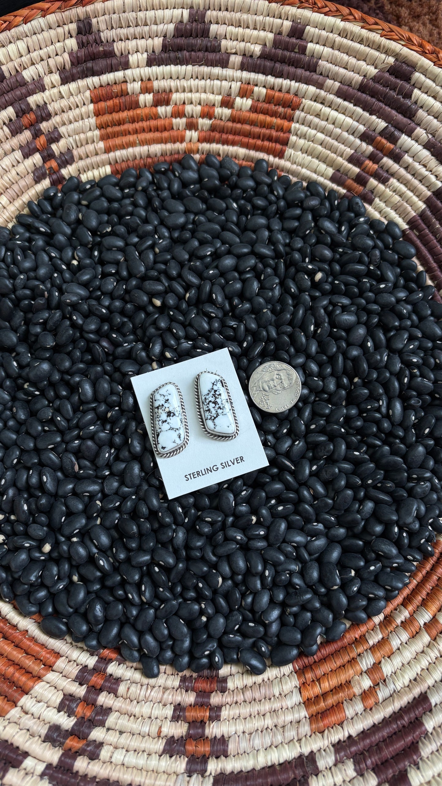 WHITE BUFFALO STATEMENT EARRINGS BY LETRICIA LARGO