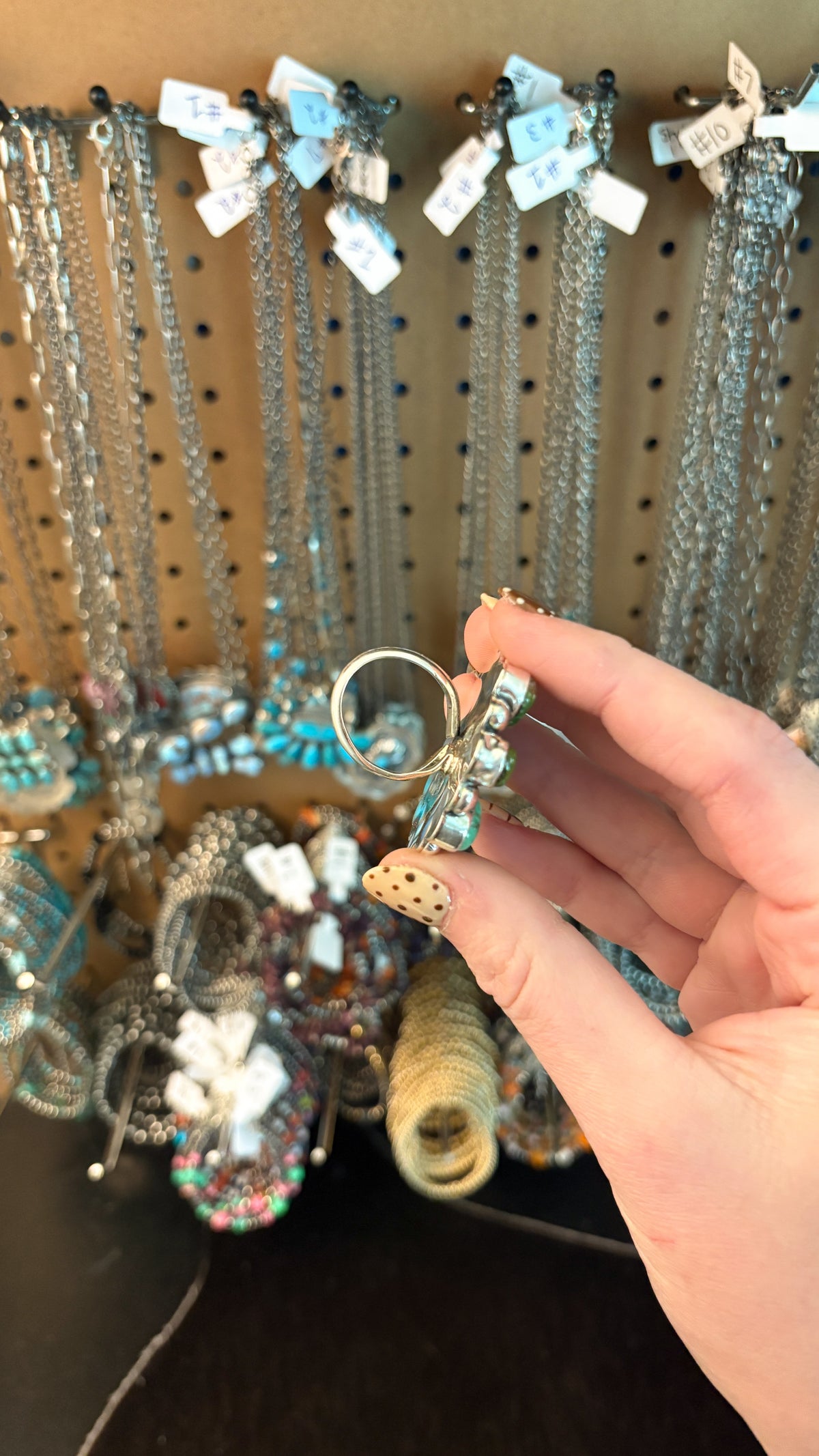 SONORAN GOLD TURQUOISE CLUSTER RING BY MARLENE JONES