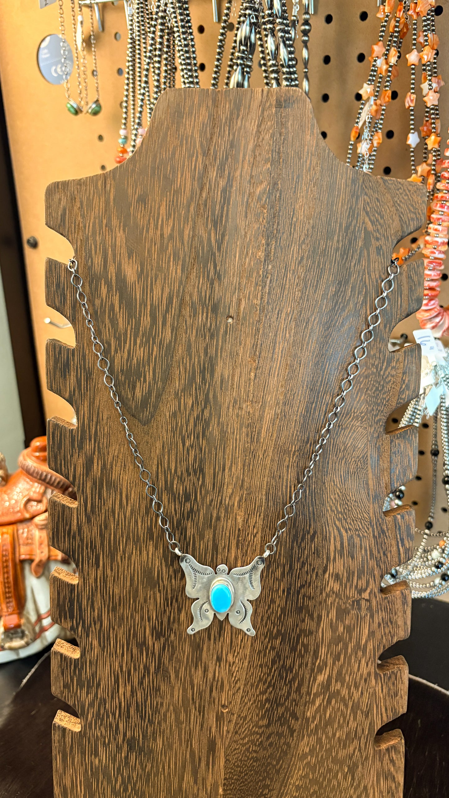TURQUOISE BUTTERFLY NECKLACE
