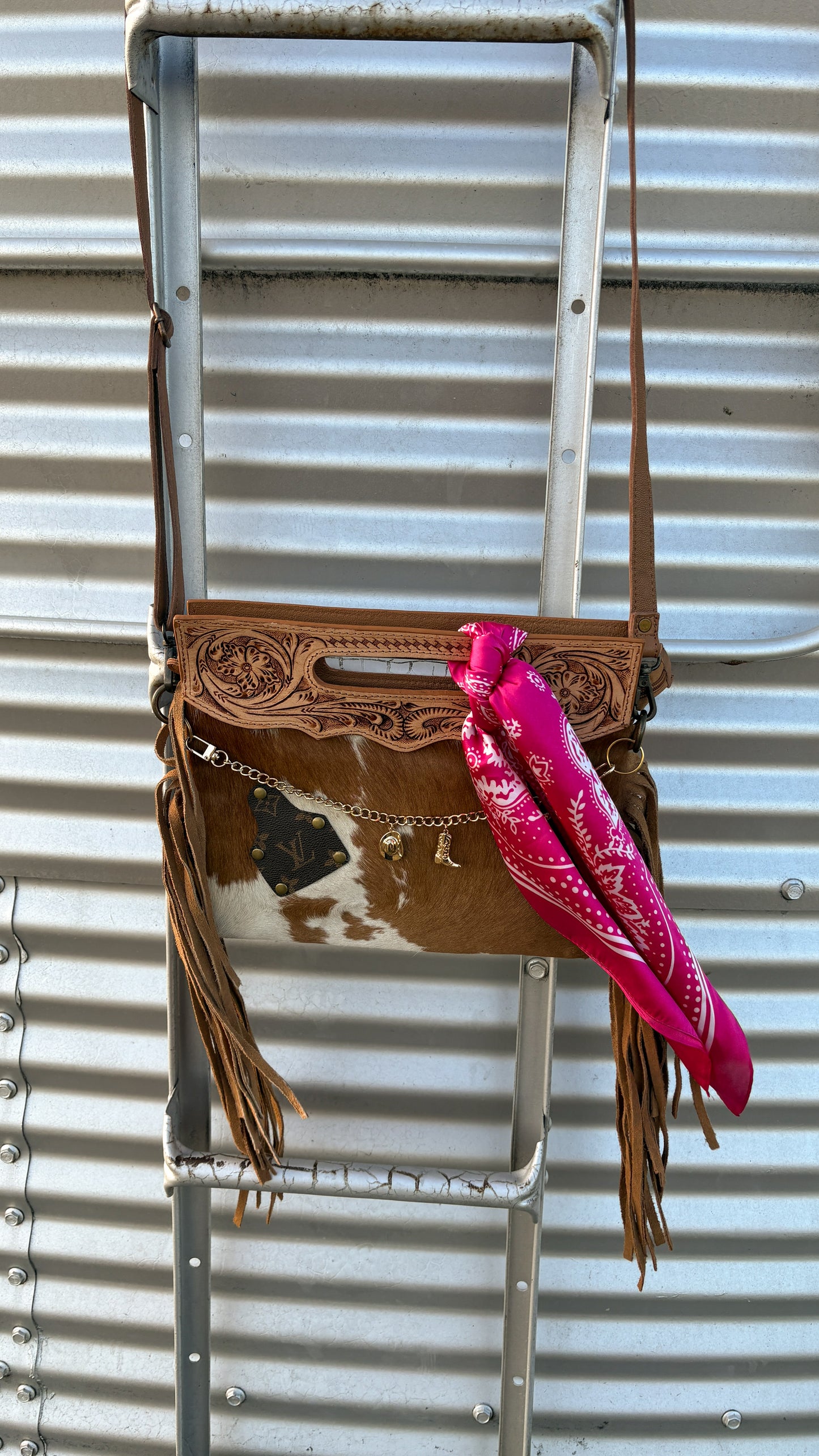 UPCYCLED LV CROSSBODY BAG - #18