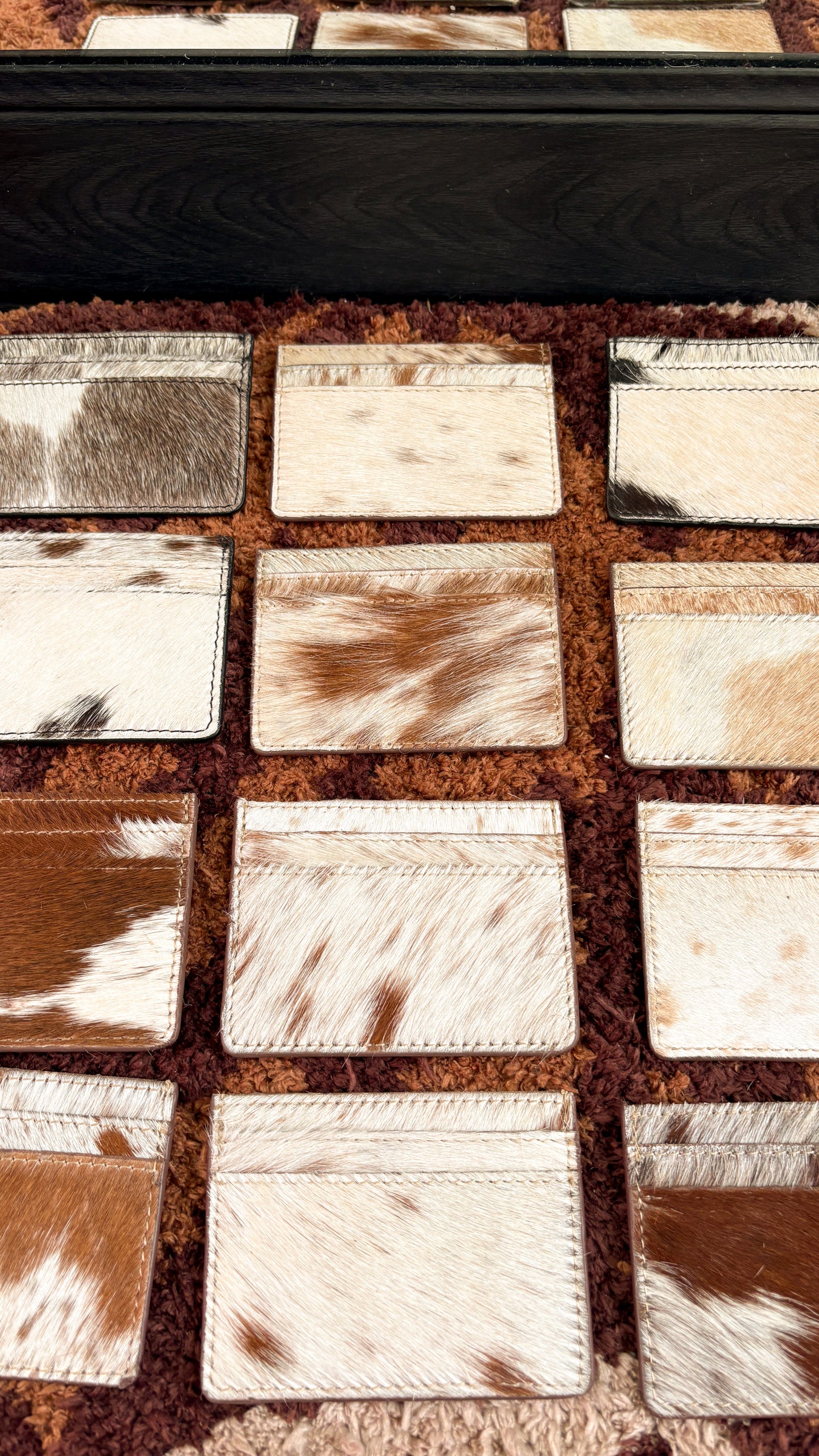 SMALL COWHIDE CARDHOLDER