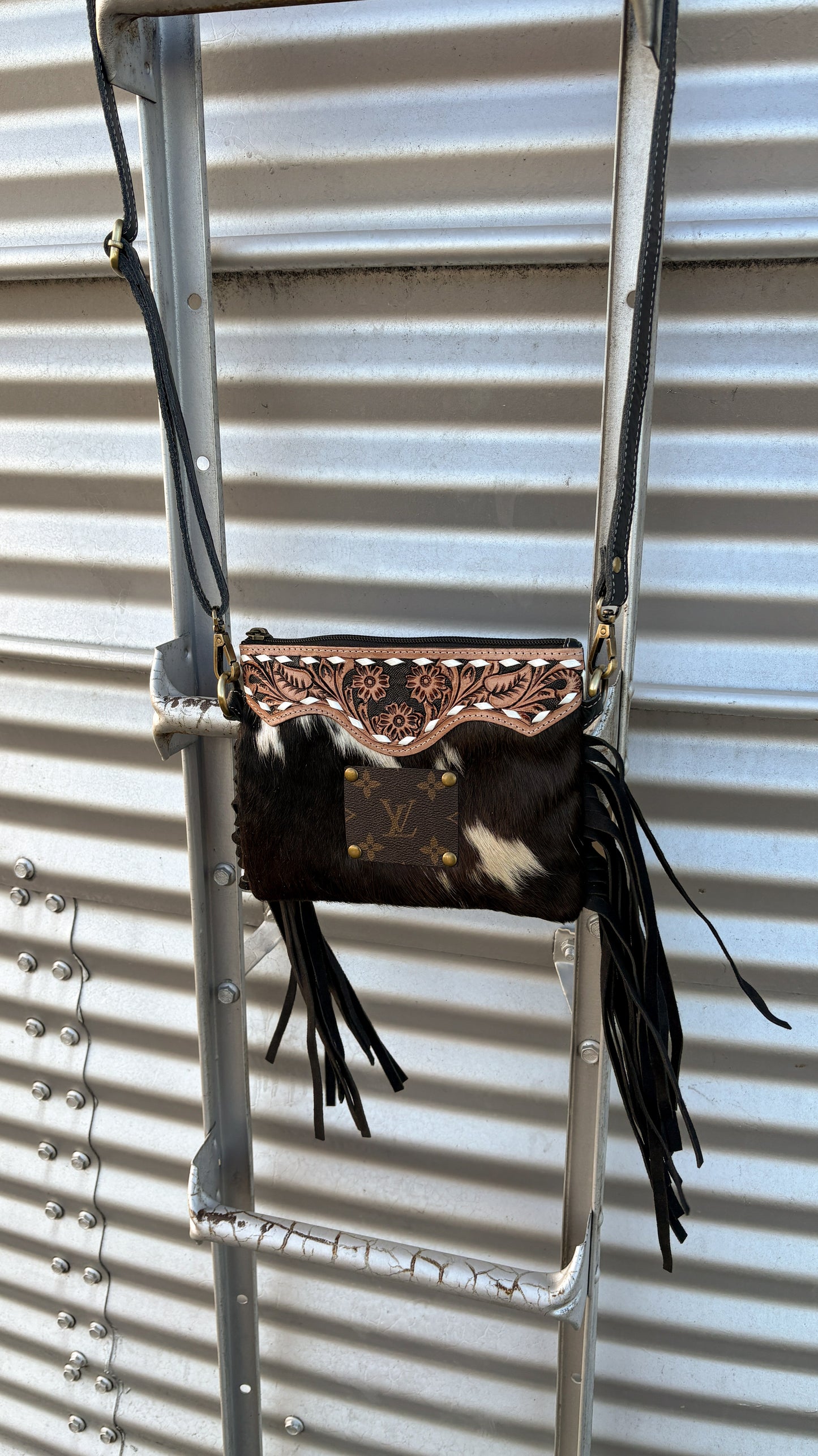 UPCYCLED LV CROSSBODY BAG - #13