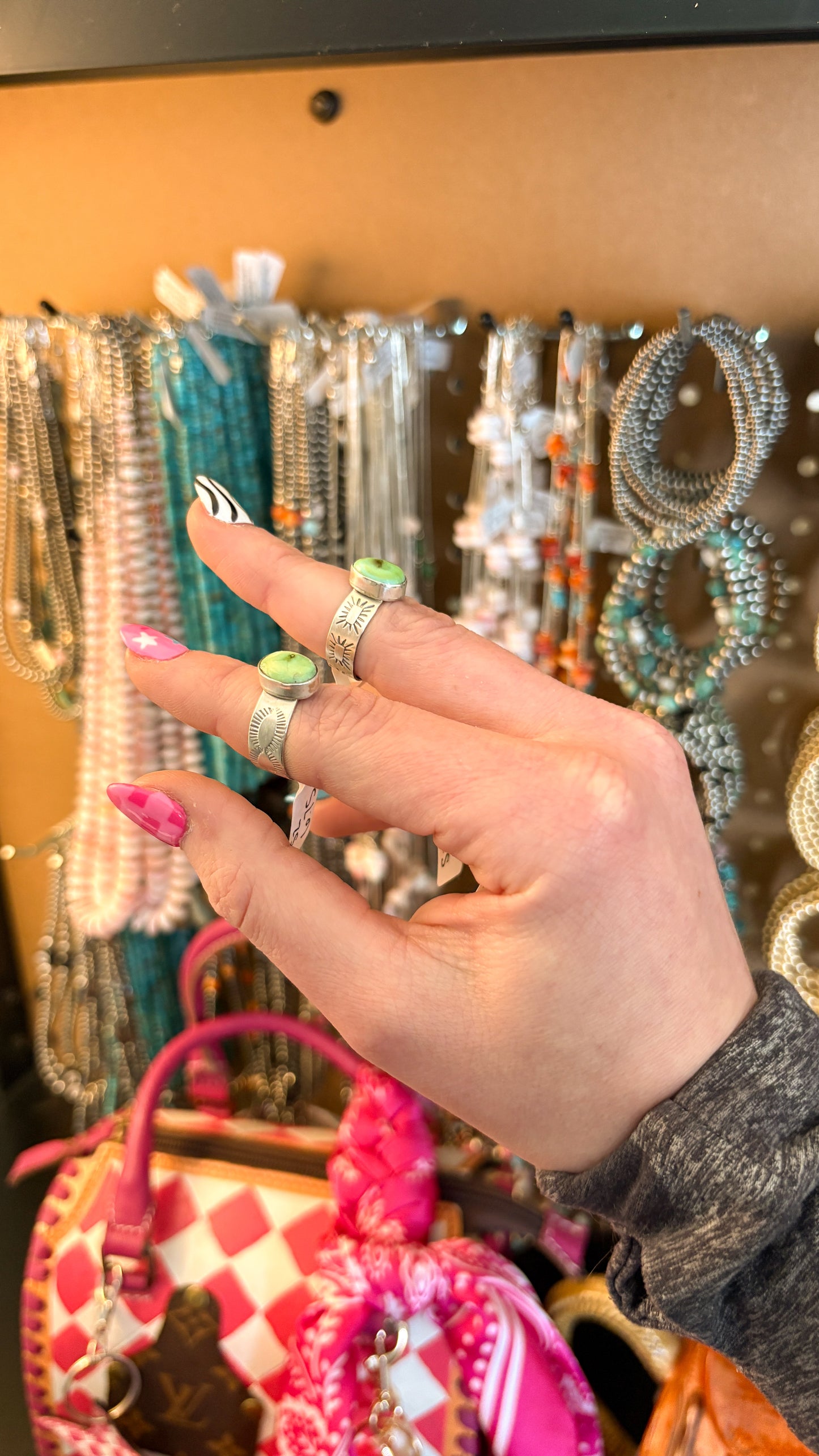 STAMPED CIGAR BAND RING - SONORAN GOLD