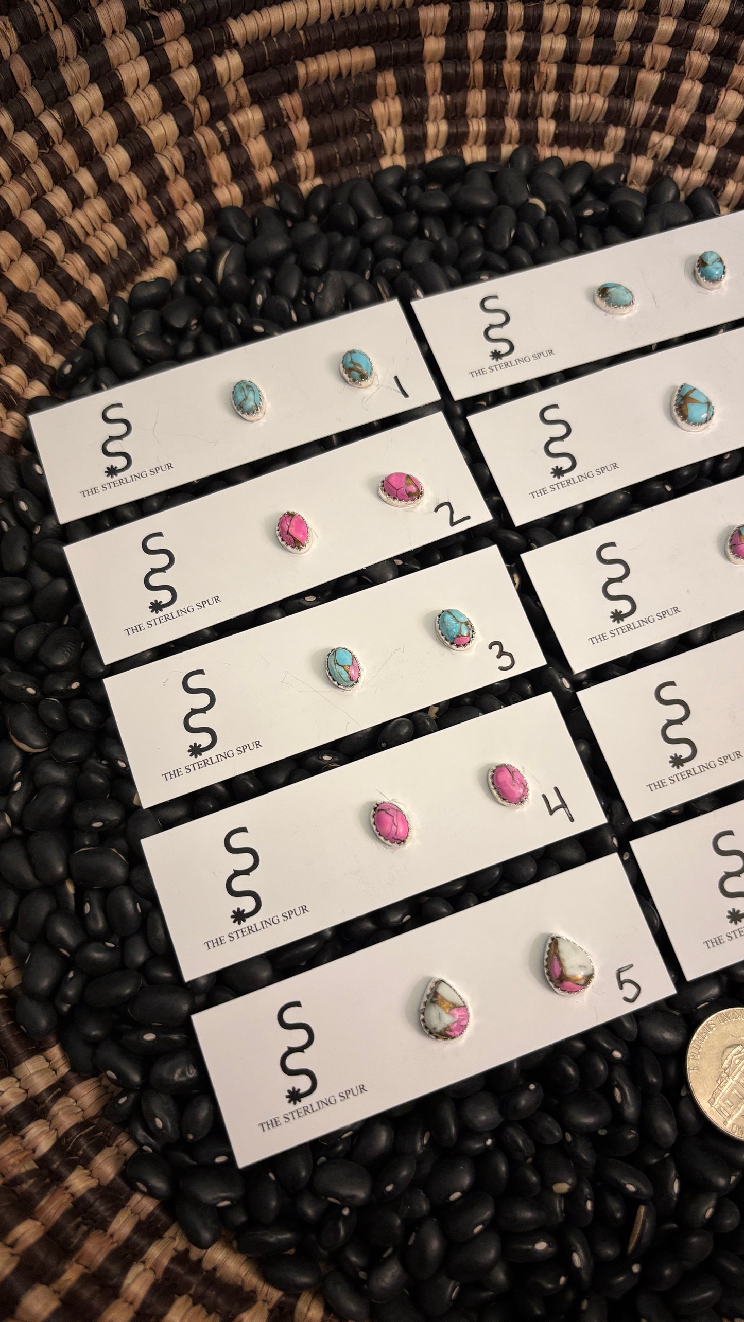 COTTON CANDY STUD EARRINGS