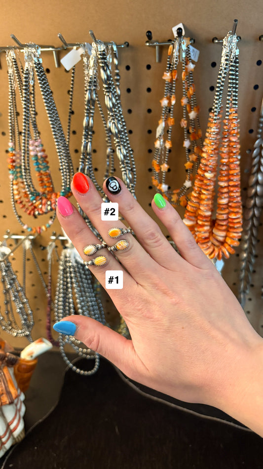 ORANGE SPINY OYSTER WRAP RING