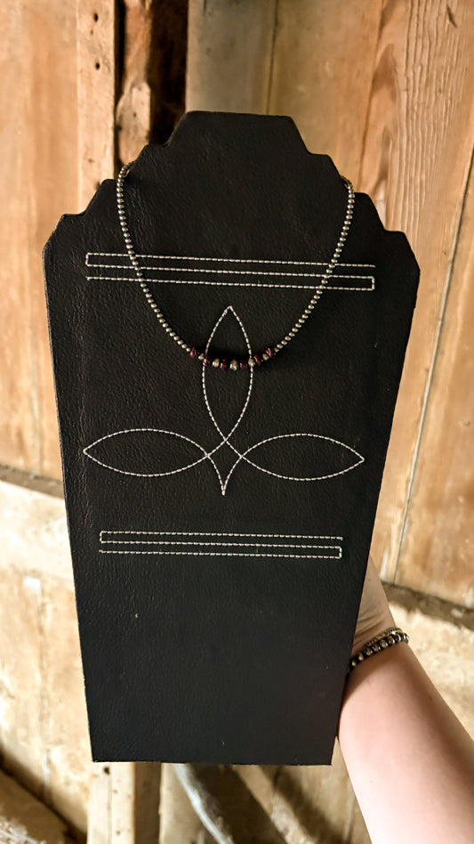 GRADUATED PURPLE SPINY OYSTER PEARL CHOKER