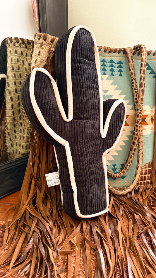 CACTUS PILLOW - BLACK