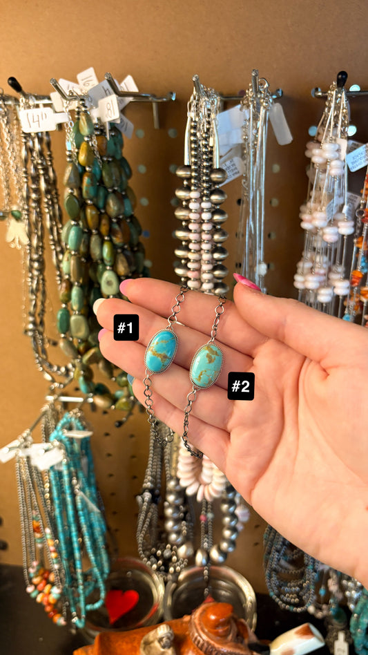 KINGMAN TURQUOISE CHAIN BRACELET