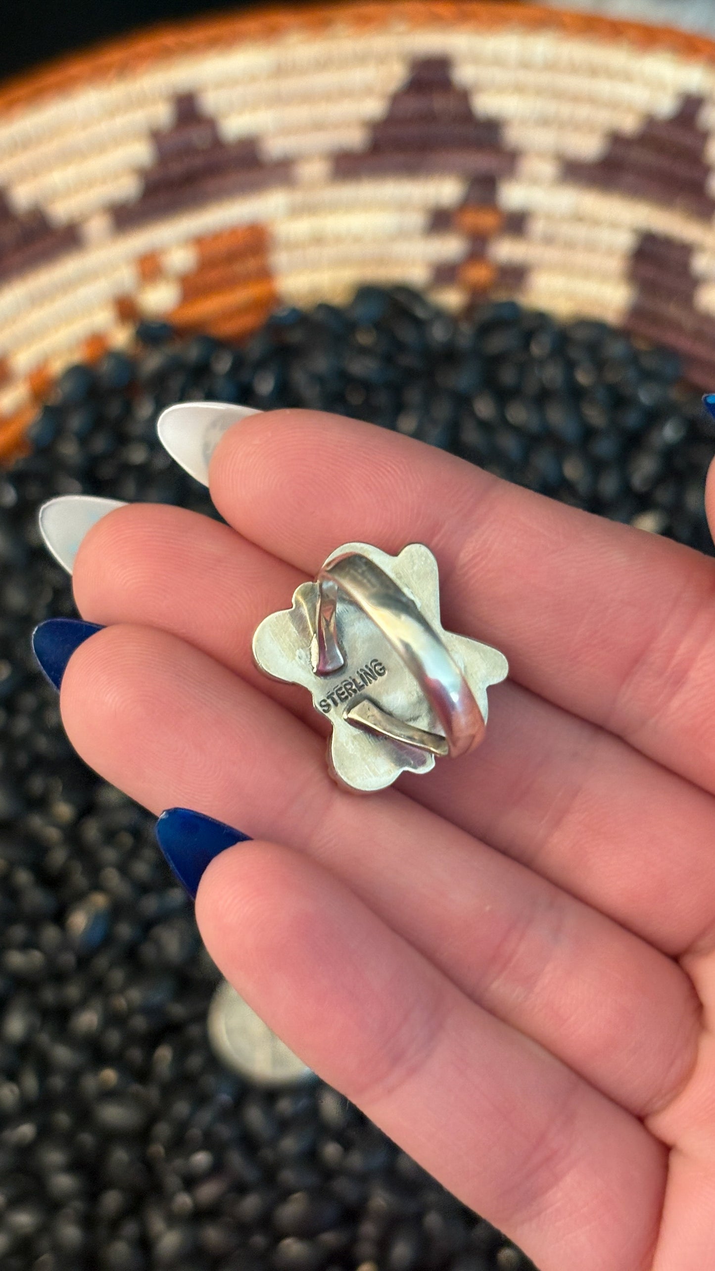 RED SPINY OYSTER BUTTERFLY RING