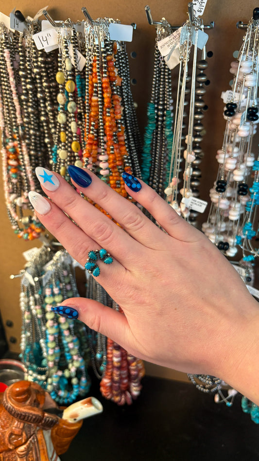 TURQUOISE MINI NAJA RING