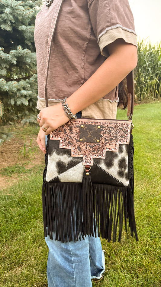 UPCYCLED LV CROSSBODY BAG - STYLE 8
