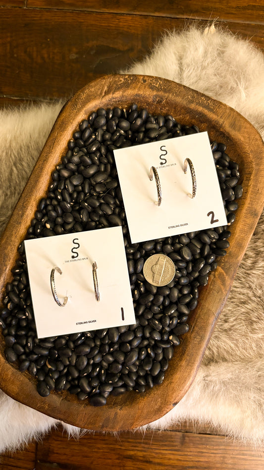 THIN STAMPED HOOPS