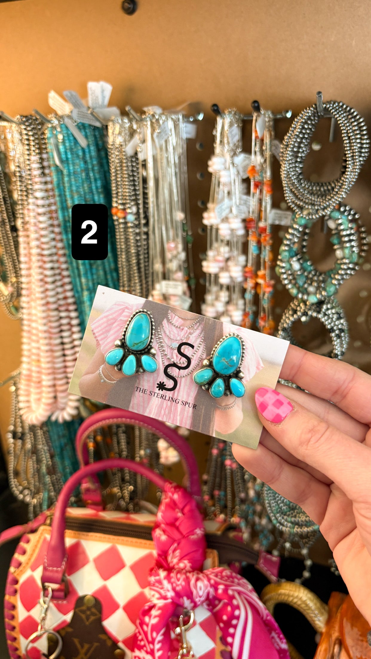 KINGMAN TURQUOISE CLUSTER STATEMENT EARRINGS