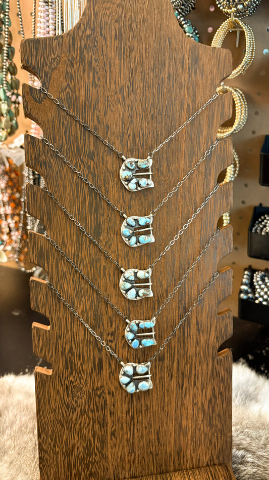 GOLDEN HILLS TURQUOISE BUCKLE NECKLACE