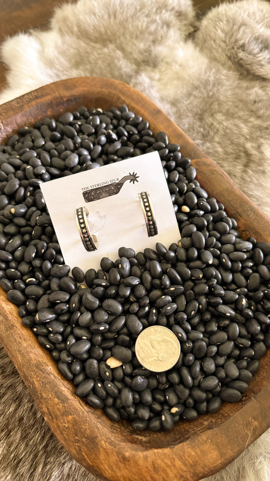 BEADED HOOP EARRINGS