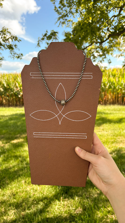 PLAIN MERCURY DIME PEARL NECKLACE