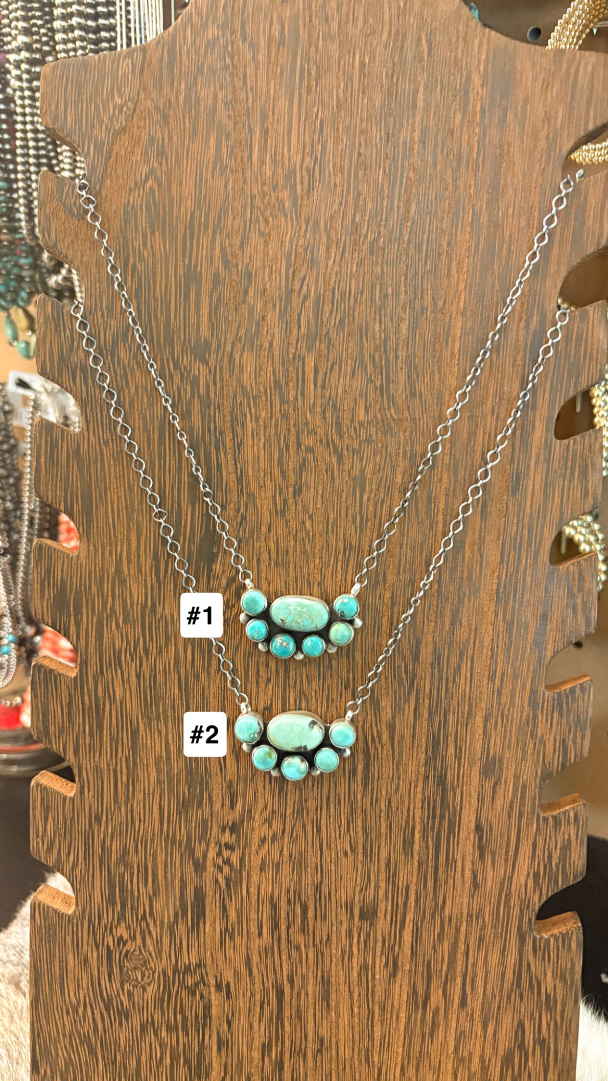 TURQUOISE HALF CLUSTER NECKLACE BY JAMESON GARCIA