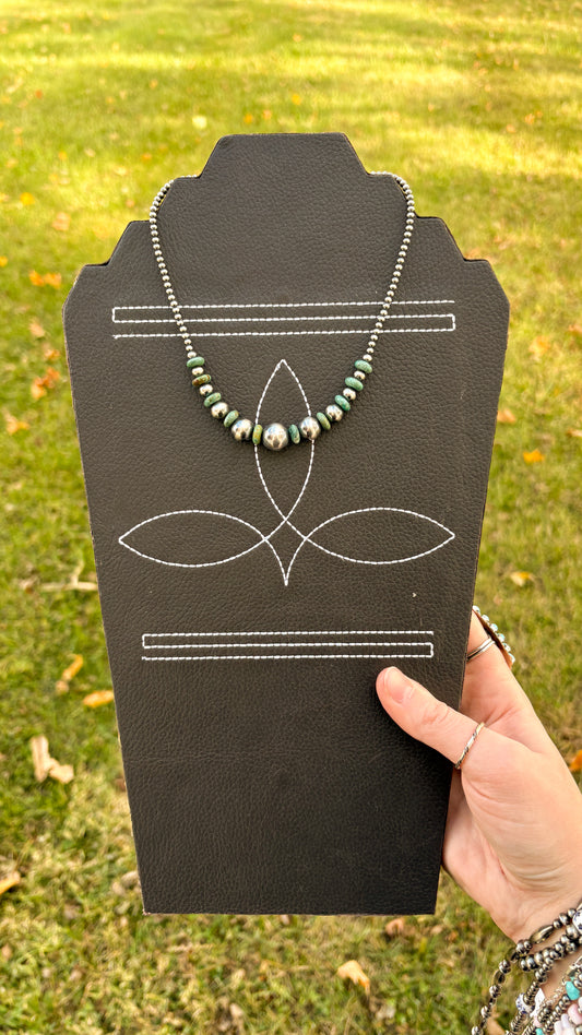 THE DILLON CHOKER - GREEN TURQUOISE