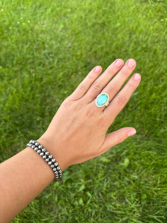 SONORAN TURQUOISE ADJUSTABLE RING