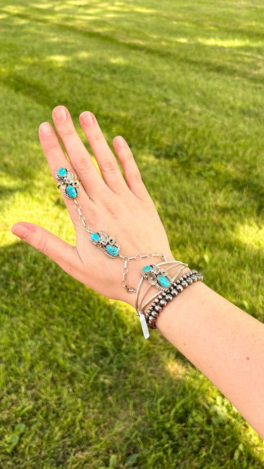 TURQUOISE SLAVE BRACELET BY MAXINE CALLADITO