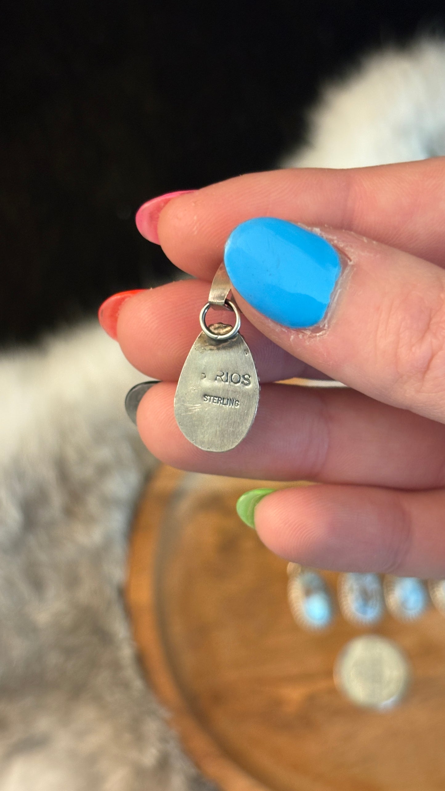 GOLDEN HILLS TURQUOISE PENDANT W BALL BEZEL