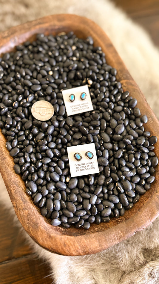 SHADOWBOX STUDS - BLUE OPAL