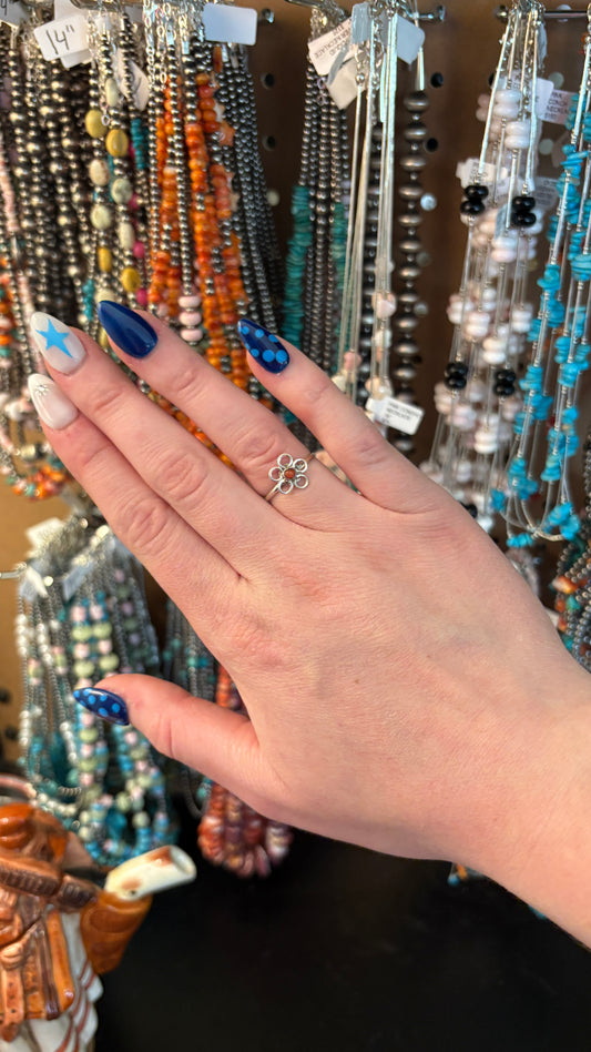 CORAL FLOWER RING