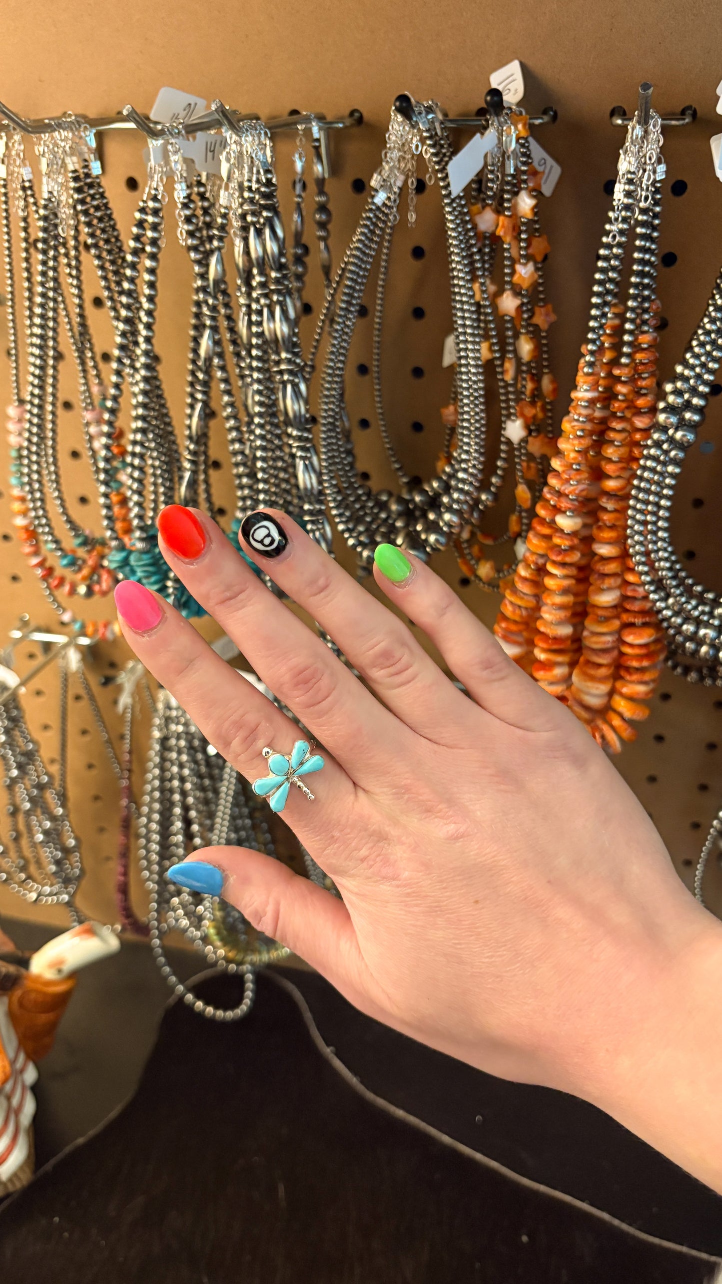 ZUNI TURQUOISE DRAGONFLY RING SWAIN CHARLIE