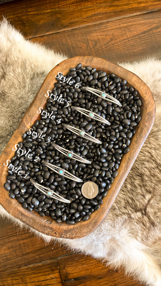SINGLE STONE TURQUOISE STACKER CUFF