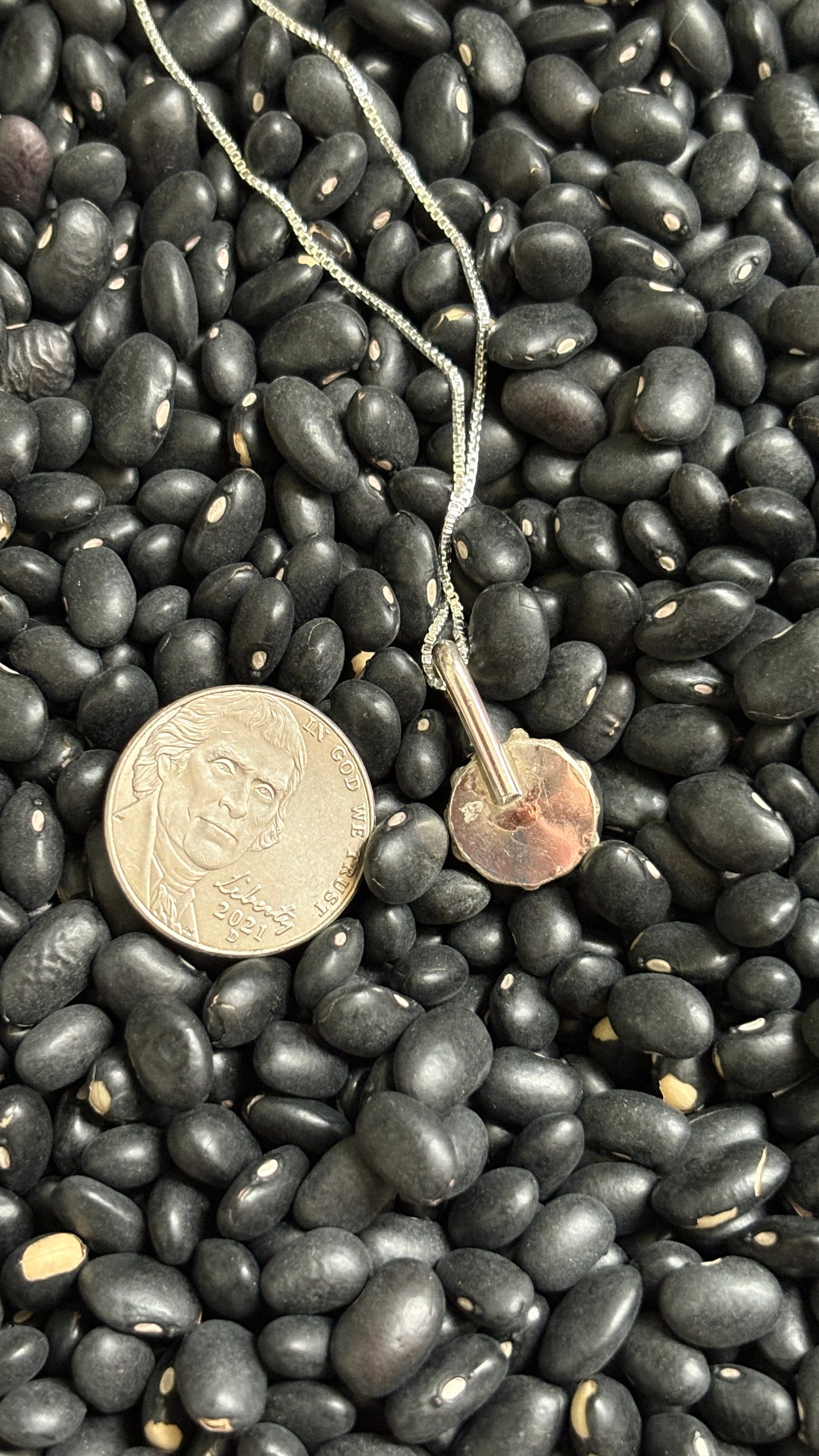 MINI TURQUOISE CLUSTER PENDANT BY TRICIA LEEKITY W CHAIN NECKLACE