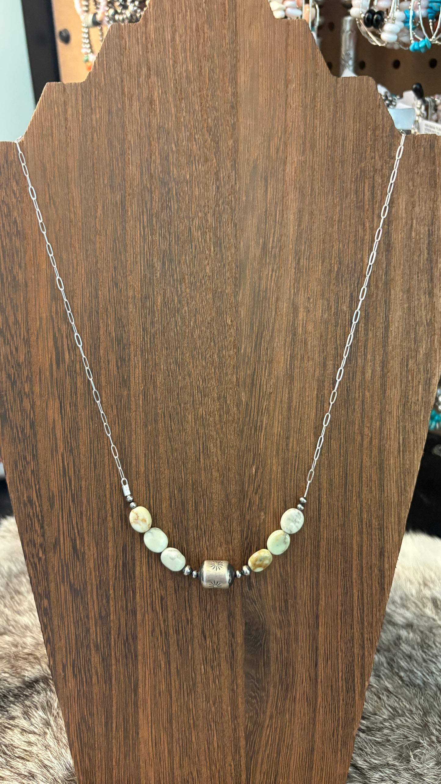 PALOMINO BARREL BEAD CHAIN NECKLACE