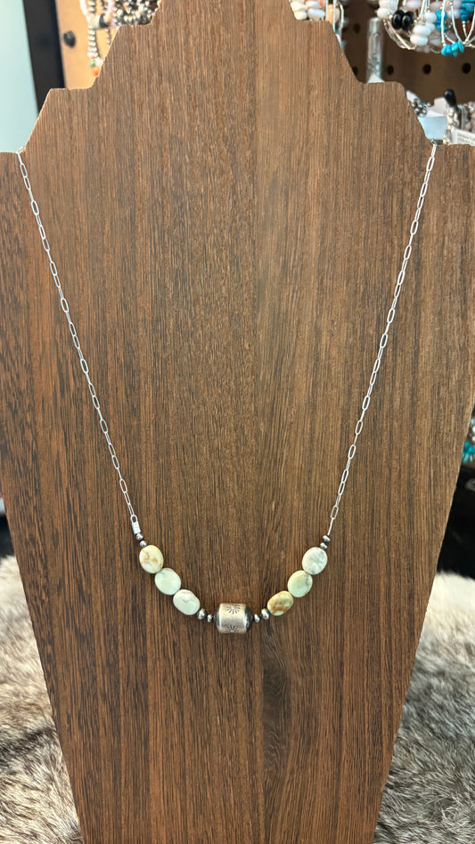 PALOMINO BARREL BEAD CHAIN NECKLACE