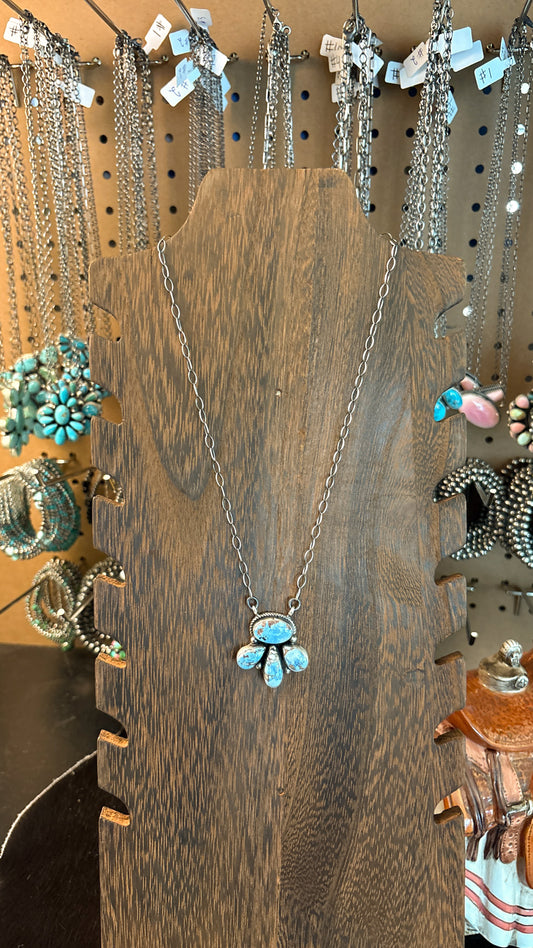 4 STONE GOLDEN HILLS TURQUOISE NECKLACE BY JOELIAS DRAPER